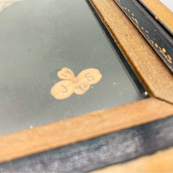 Flower Petal Art Chicken & Chicks Signed Joan Sands 1992 Fair Lea Floral Studio - Picture 5 of 14